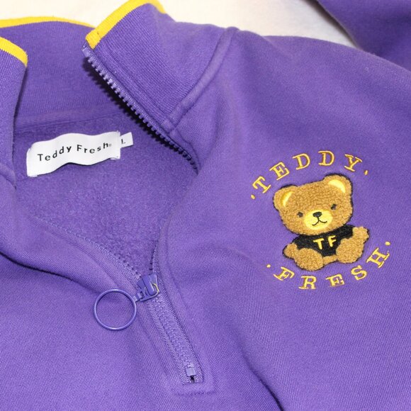 Teddy Fresh Quarter Fresh Sweatshirt Mens Large - Picture 3 of 8